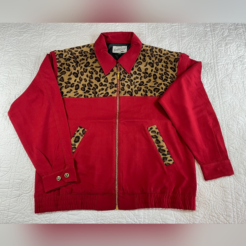Bogey Boys Cheetah Red Jacket-Large